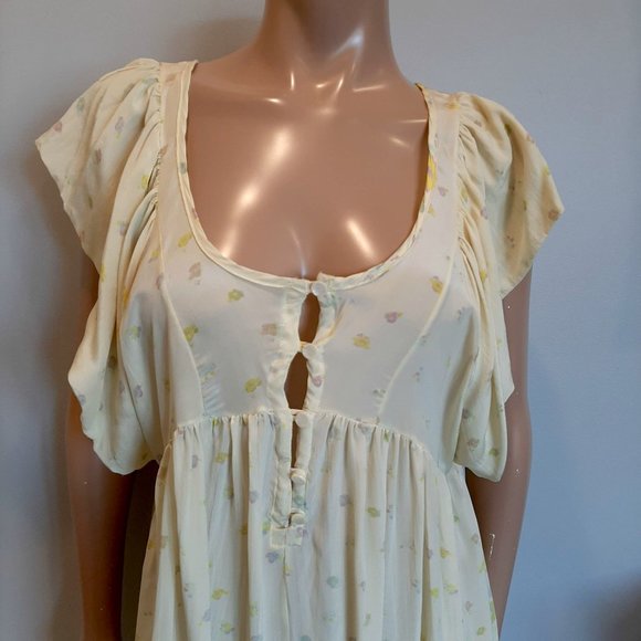 ❌SOLD❌Seneca Rising Silk Floral Babydoll Dress - Picture 5 of 8